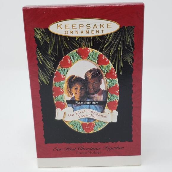1993 Hallmark Our First Christmas Together Handcrafted Keepsake Holiday Ornament - Picture 6 of 6
